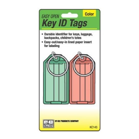 Hy-Ko Prod 2PK Key TagSplit Ring KC143